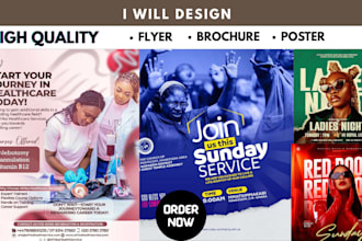 design a unique promotional flyer or any flyer design in 24hours