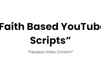 write faith based scripts