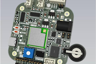 do a circuit design, schematic diagram, pcb design and pcb board