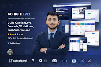 build gohighlevel funnels, workflows, and automations