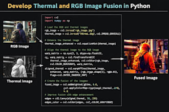 do thermal rgb image processing and computer vision in python
