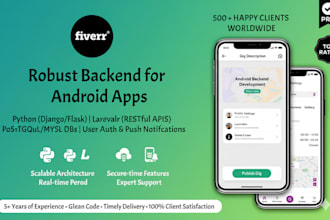 build a professional custom mobile app flutter android  ios  backend