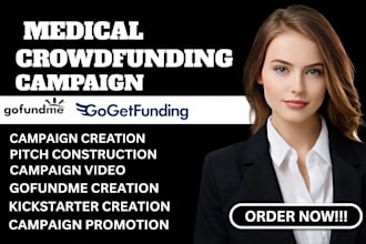 create your medical crowdfunding campaign on kickstarter, wefunder and indiegogo