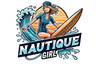 do high quality surfing logo