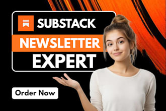 rock your substack newsletter and promote substack page substack subscribers