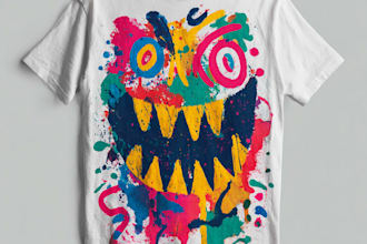 create a funny tee shirt design for etsy and amazon