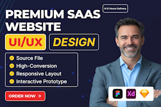 do modern saas website design and figma landing page ui ux