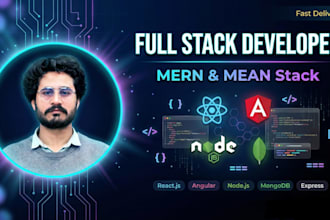 be your full stack mern mean developer for web apps