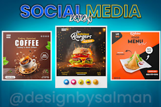 create custom social media post designs for brands