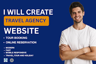 create travel website with your tour booking website