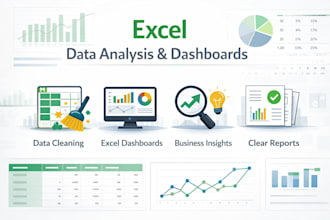 create excel dashboards and business analysis reports