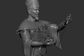sculpt a custom 3d character model for 3d printing