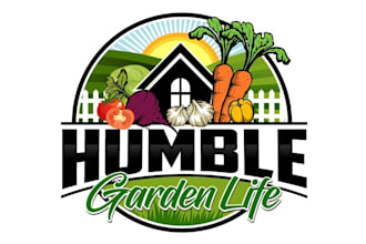do beautiful vegetable gardening logo
