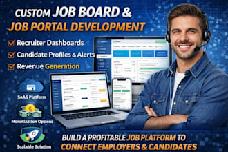 develop custom job board job portal website or web app lovable bolt replit