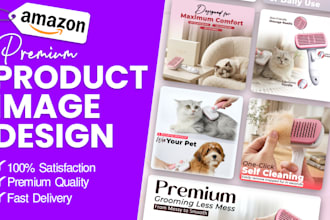 create amazon product listing design and commerce ads