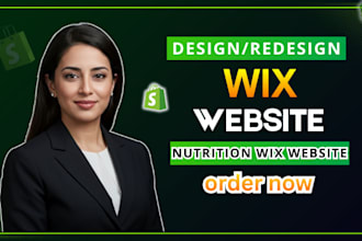 build wix website, yoga and fitness nutrition coach, wix website redesign