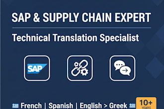provide sap consulting and technical translation
