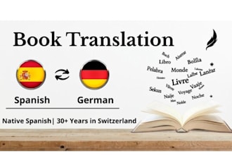 professional book translation spanish and german