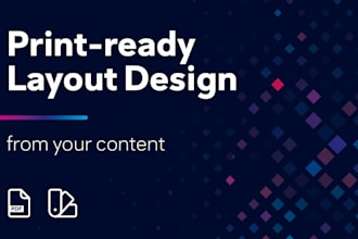 design professional print layouts from your content