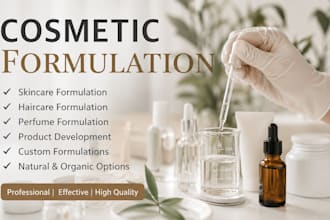 skincare cosmetic formulation haircare formulation