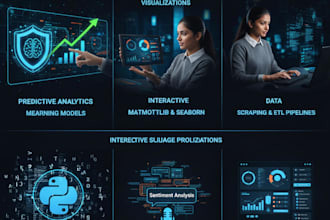 create interactive data dashboards and data visualization