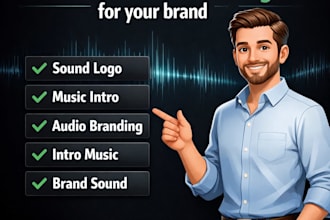 create a professional music intro and sound logo for your brand
