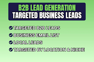 do b2b lead list, targeted business leads