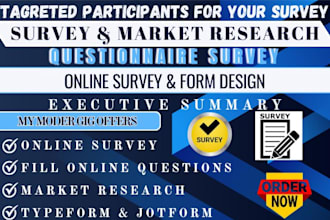 get over 1000 participants to fill your online survey questionnaire and polls
