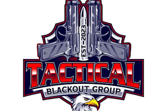 design excellent gun logo