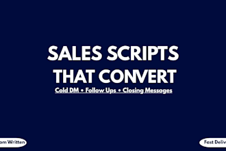 write sales scripts and follow up messages that convert