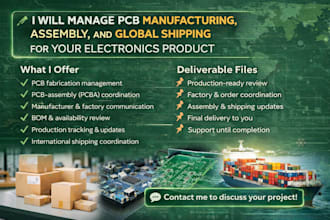 pcb manufacturing, assembly, and global shipping for your electronics product