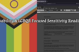 be your disability and lgbtqa sensitivity reader