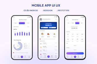 create mobile app design, iphone or android UI design, UI UX design, in figma