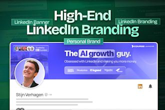 design a modern linkedin banner for personal branding