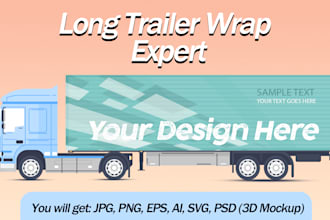 do professional long trailer wrap, truck trailer wrap