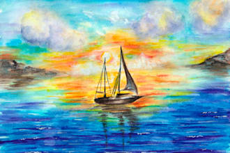 create hand drawn or digital art