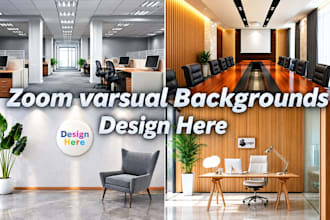 design a google meet and zoom virtual background in 2 hours
