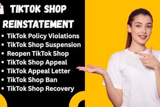 fix tiktok shop violations, suspension  reinstatement with proper appeal