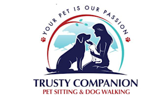 design high quality custom animal and pet mascot logo with t shirt design