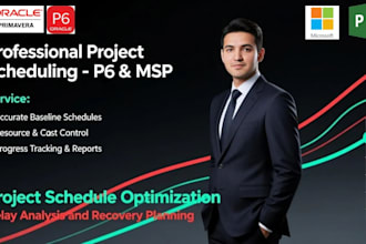 create construction project schedule in primavera p6 or ms project