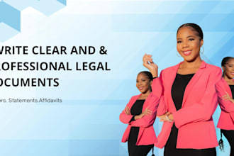 write professional letters, statements, affidavits, and formal documents