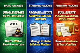 handle probate, estate administration, wills, and inheritance disputes, nda, mou