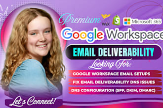 fix google workspace email deliverability, zoho mail, fix email dns systeme io