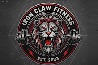 draw  statement gym logo for my personal training business