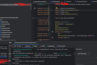 fix java spring boot backend bugs and rest API issues