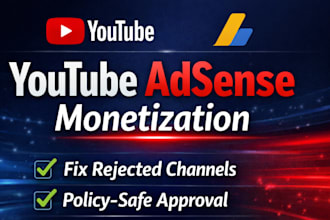 fix and apply your youtube channel for adsense monetization approval
