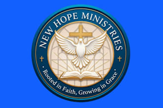 make professional christian church ministry logo