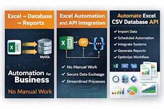 automate excel import export and API integrations