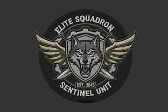 do professional patch, military tactical, and badge logo