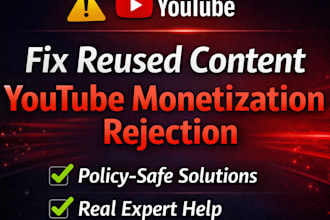 fix reused content and youtube monetization rejection issues